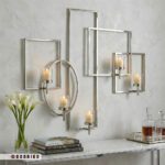 دیوارکوب وارمری مدرن رنگ نقره ای (سیلور) مناسب بالای میز کنسول