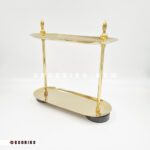 استند نظم دهنده لوازم آرایشی و عطر دو طبقه نووا طلایی 1