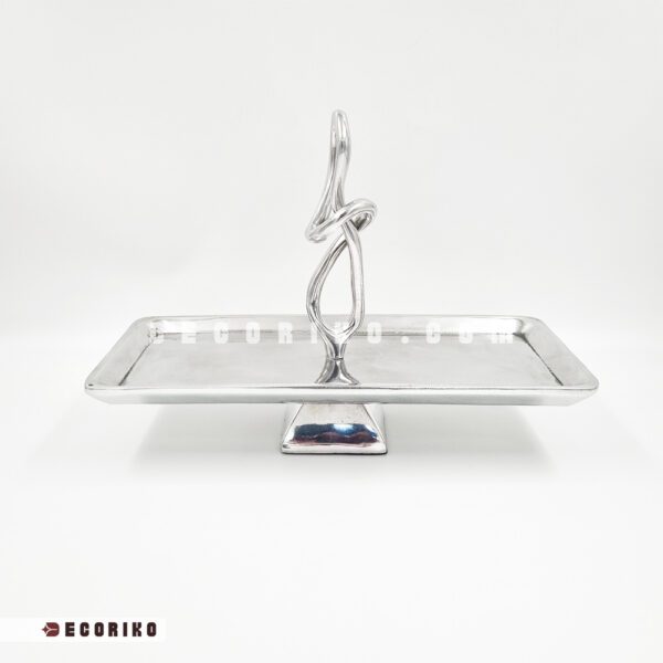 رولت خوری مستطیلی سیلور با دسته فلزی مدل پیچ