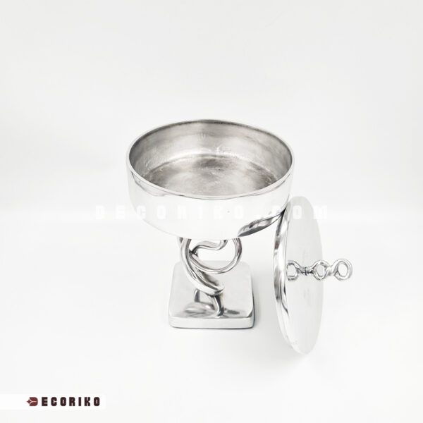 نمای داخل ظرف شکلات خوری پایه پیچ