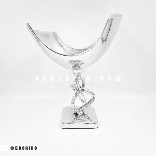 کشکول سیلور با پایه گره دار و جنس آلومینیوم