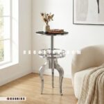میز بار استیل مدل کابریول سیلور