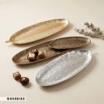 اردو خوری مدل برگ Botanica در سه رنگ طلایی و نقره‌ای و آنتیک