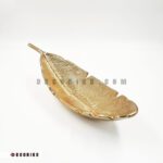 کشکول آلومینیومی طرح برگ مدل Palm Leaf طلایی
