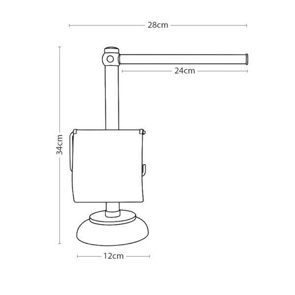 دیاگرام استند حوله و دستمال مدل Yuno diagram