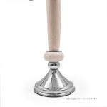 نمای پایه شمعدان پنج شعله مدل ورسای کرم