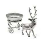 آجیل خوری گوزن کالسکه شیاری نقره‌ای آلومینیومی