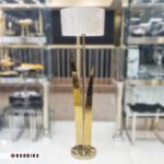 عکس آباژور سالنی استیل طلایی با شید کرم داخل مغازه