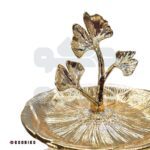 شیرینی خوری دو طبقه مدل لوتوس طلایی 3