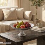 میوه خوری آلومینیومی پایه‌دار مدل اوشن (طرح موج) - Image 2