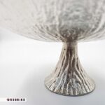 جزئیات دقیق پایه و بدنه میوه خوری اوشن نقره‌ای