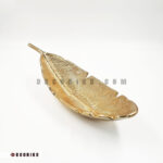 کشکول آلومینیومی طرح برگ مدل Palm Leaf طلایی